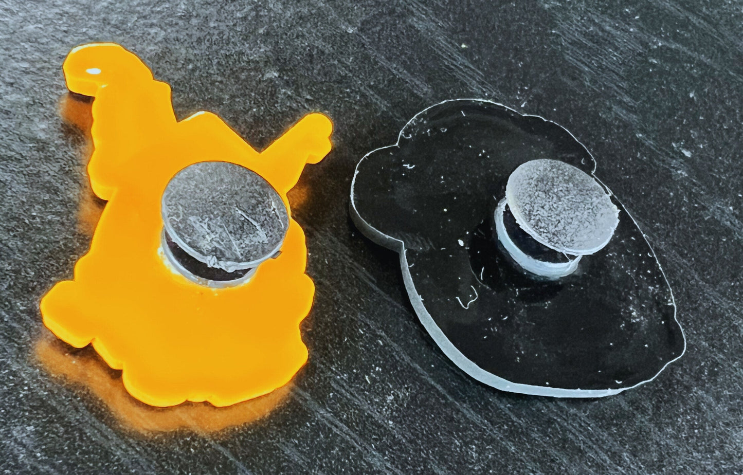 West Virginia Black Bears Clog Charm 2-pack