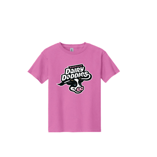 Dairy Daddies Short Sleeve T - Primary Logo Pink-0