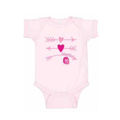 Williamsport Crosscutters Infant Pink Arrows Onesie-0