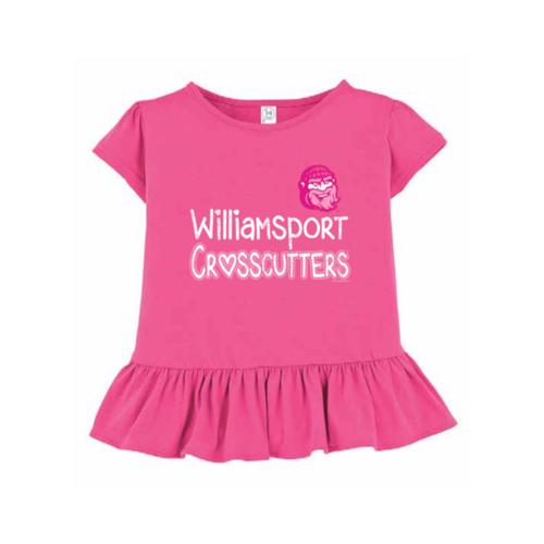 Williamsport Crosscutters Toddler Girls Ruffle Tee-0