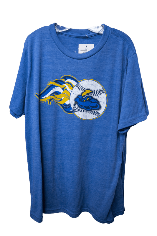 Youth Baseball Flames Tee-0