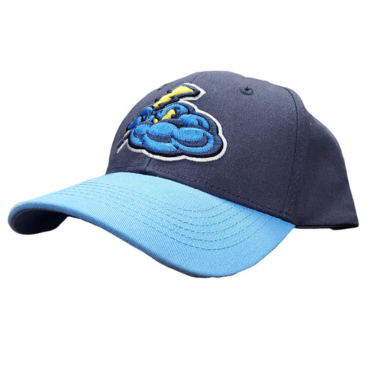 Trenton Thunder Youth Cotton Adjustable Cap - Navy/Sky Blue-1