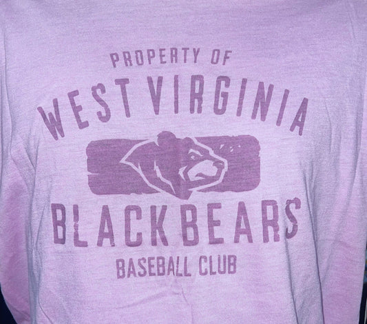 West Virginia Black Bears Youth Purple Buddy Tee-1