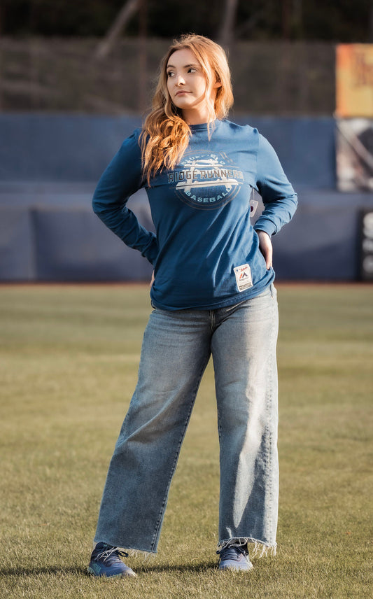 Bluefield Ridge Runners Royal Blue Cotton Long Sleeve-1