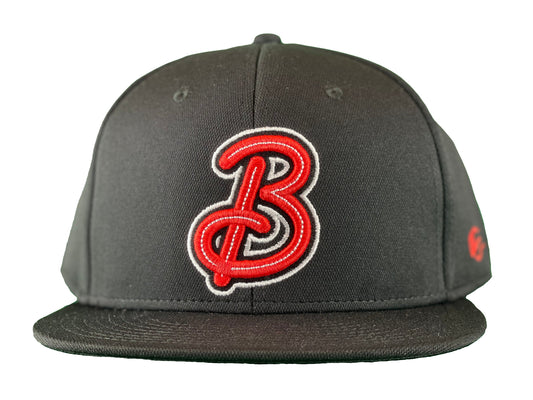 Sock Puppets Black "B Script" Alternate On-Field Cap-0