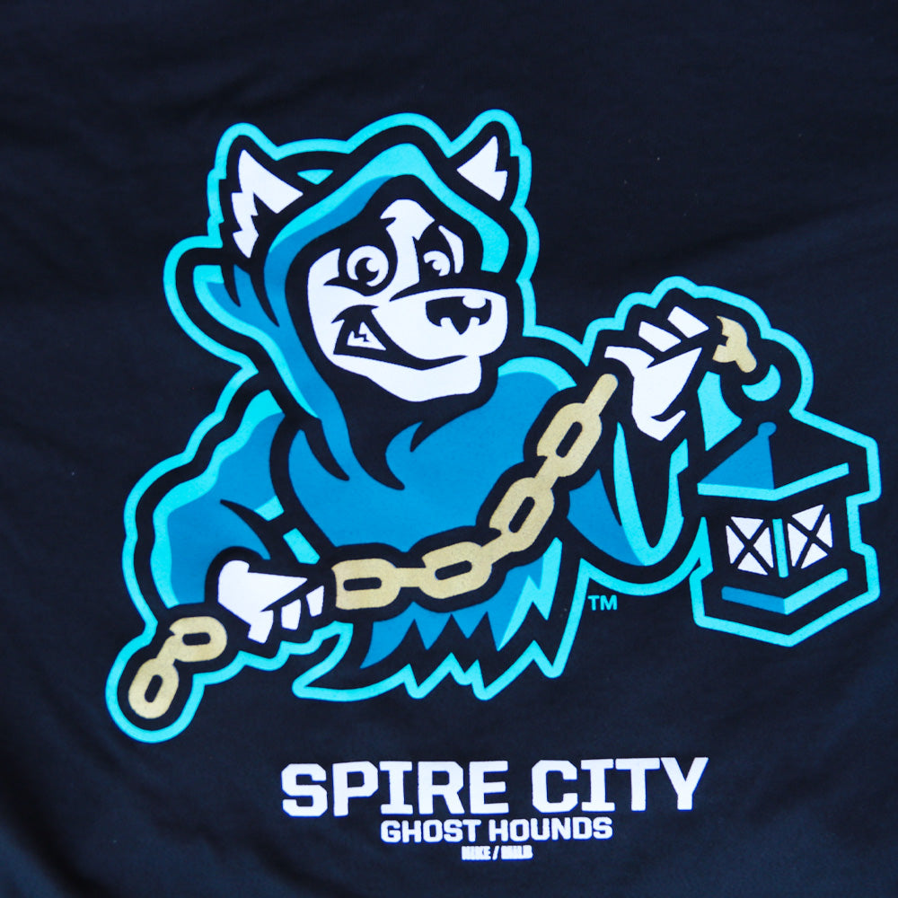Spire City Ghost Hounds Adult Nike Black Dri-Fit Tee