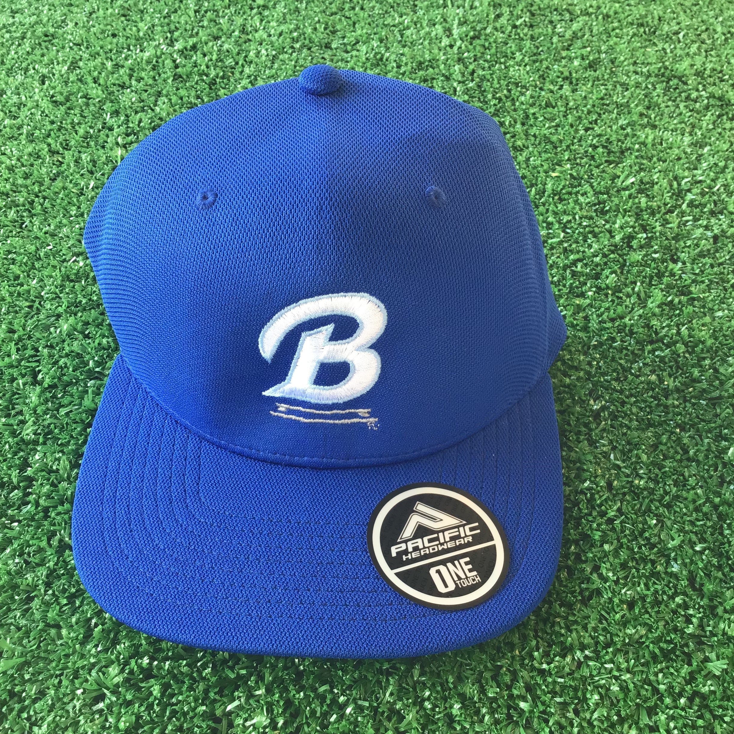 B Logo Blue Flat Bill-0