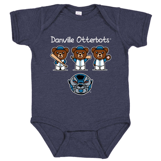 Otterbots Infant Bodysuit - Vintage Navy-0