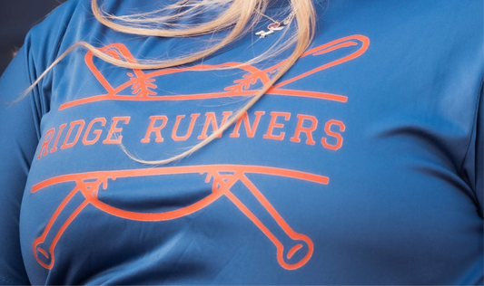 Ridge Runner Bats and Ball Royal Blue Short Sleeve DriFit-0