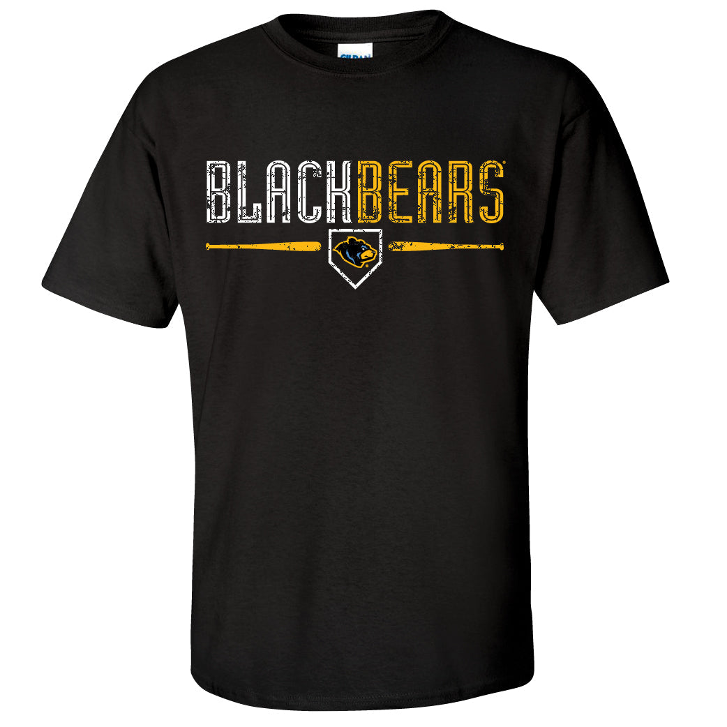 West Virginia Black Bears Black Alt Document T-Shirt-0