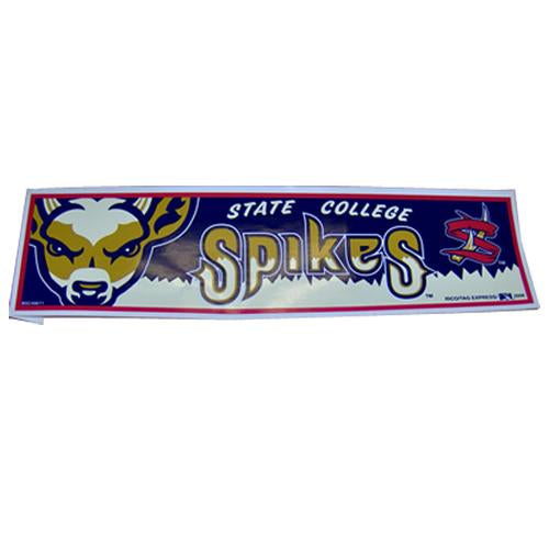 State College Spikes Deer Logo Bumper Sticker-0