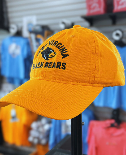 West Virginia Black Bears Gold Dad Adj. Hat-1