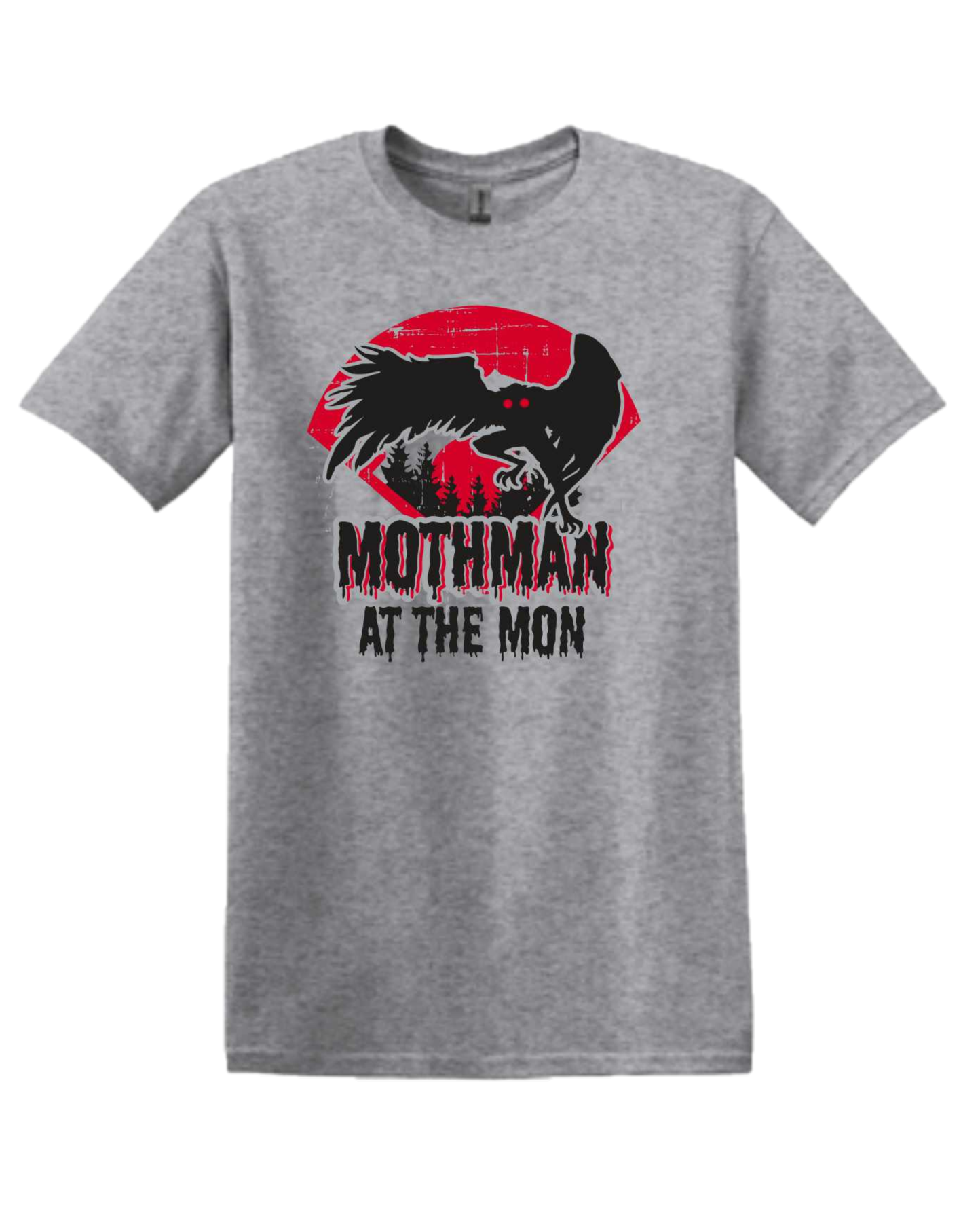 West Virginia Black Bears Youth Grey Mothman T-Shirt-0
