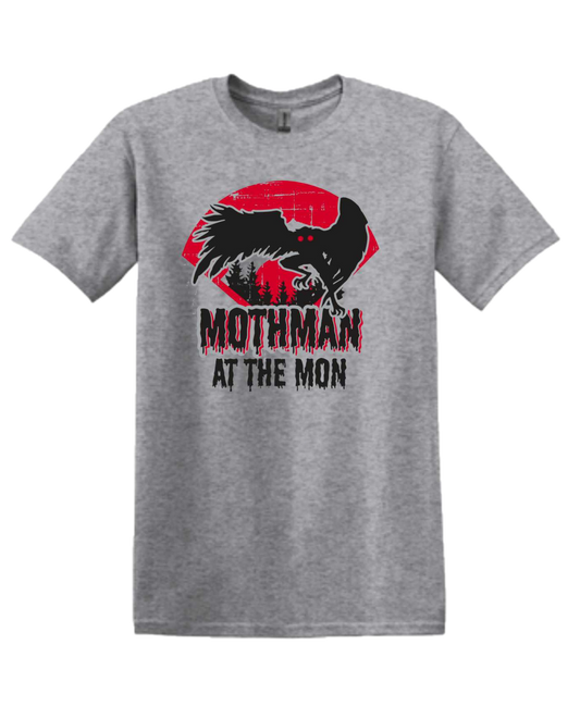 West Virginia Black Bears Youth Grey Mothman T-Shirt-0