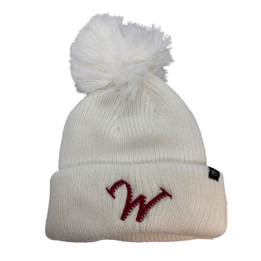 Williamsport Crosscutters Womens Ivory Knit Beanie-0