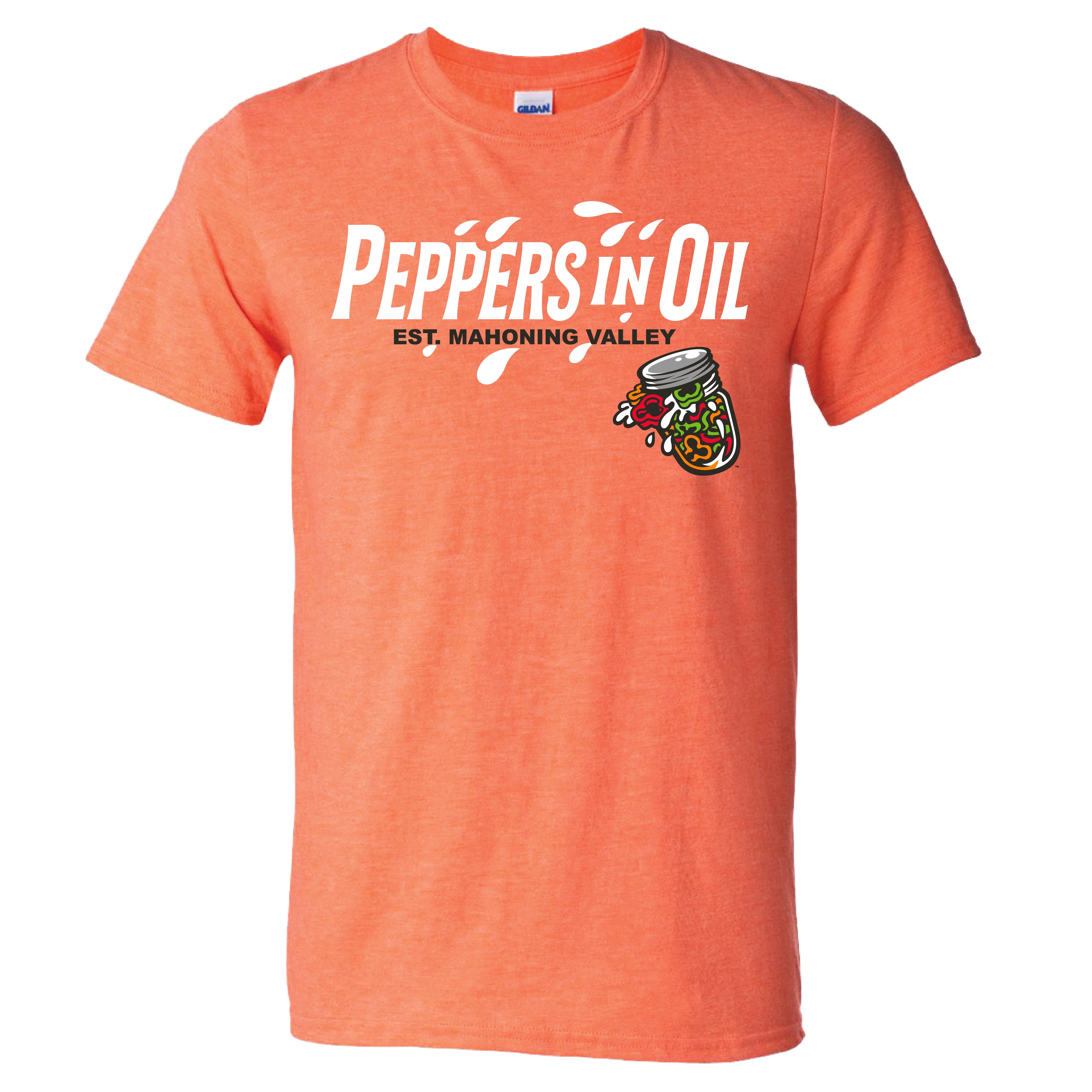 Adult Orange Peppers in Oil T-Shirt-0