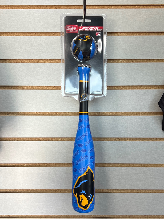 West Virginia Black Bears Mini Bat and Ball Set-0