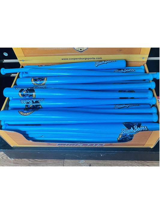 West Virginia Black Bears Colored Mini Bats-1