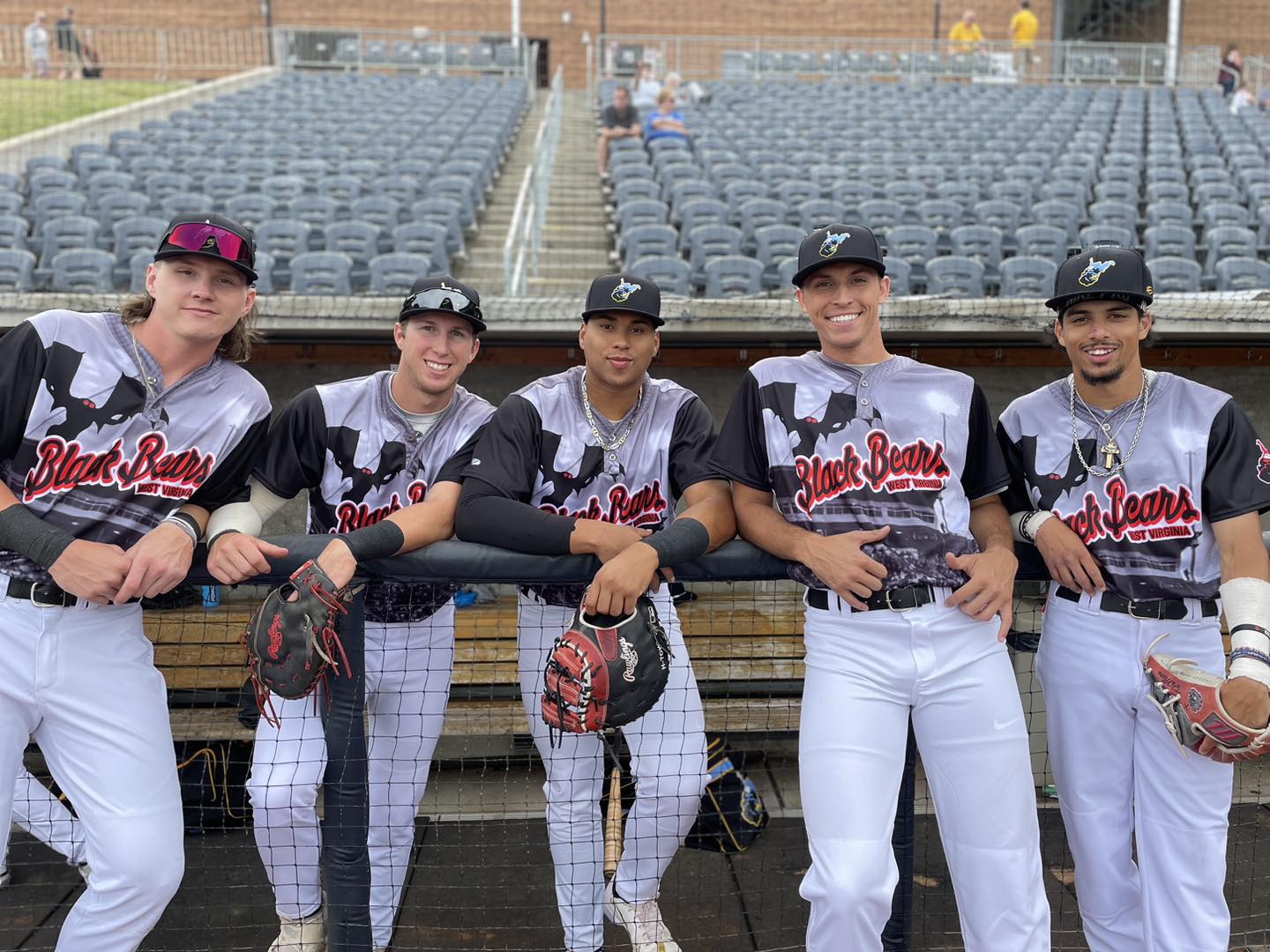 West Virginia Black Bears Game Worn 2022 Mothman Jersey