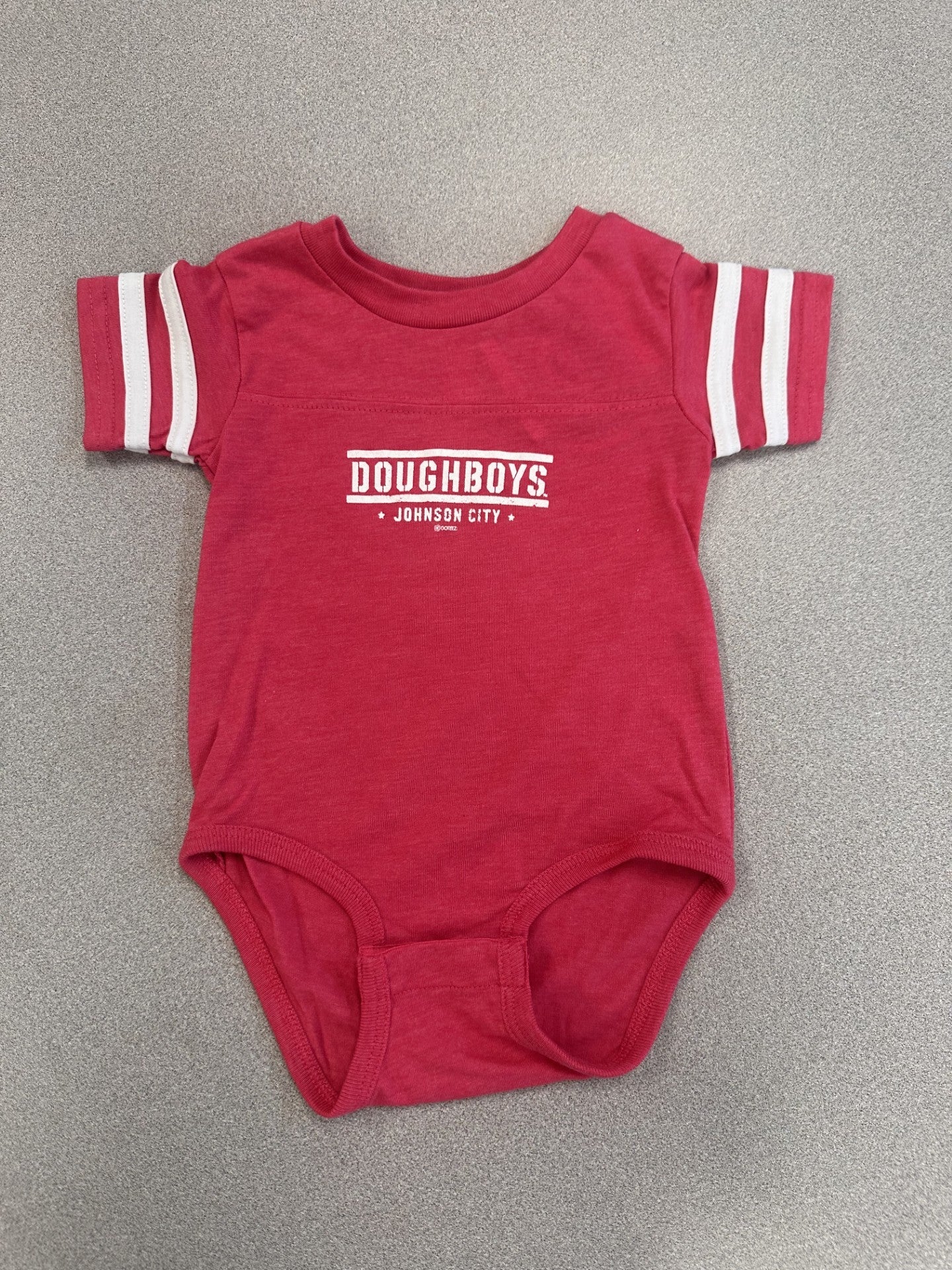 Vintage Hot Pink/White JCD Onesie