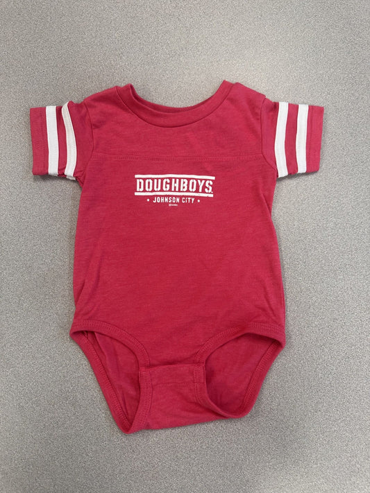 Vintage Hot Pink/White JCD Onesie-0