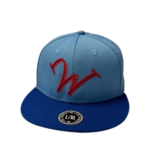 Williamsport Crosscutters Blue & Red Home Fitted Cap-0