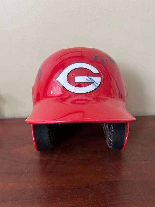 Greeneville Reds Game Used Helmet-0