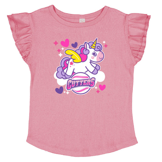 Williamsport Crosscutters Toddler Mauvelous Flutter Sleeve Tshirt-0