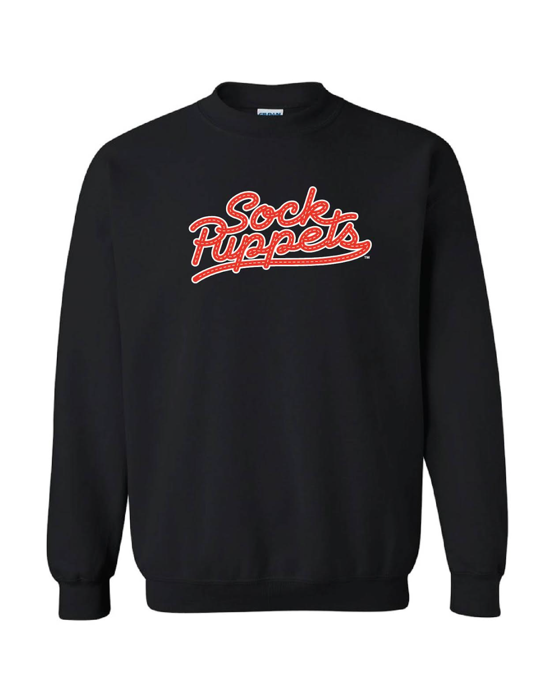 Sock Puppets Script Black Crewneck