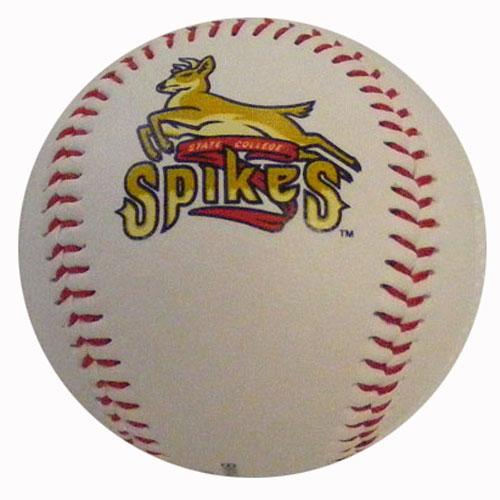 State College Spikes White Logo Ball
