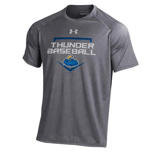 Adult Trenton Thunder Under Armour Carbon Heather Tech Tee-0