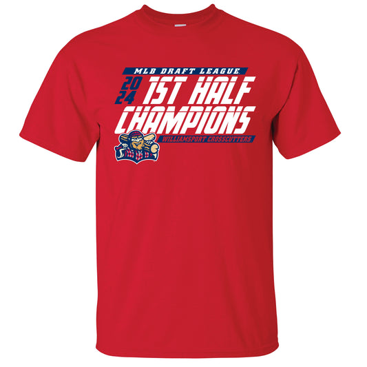 Williamsport Crosscutters 2024 1st Half Champs Tshirt - Youth-0
