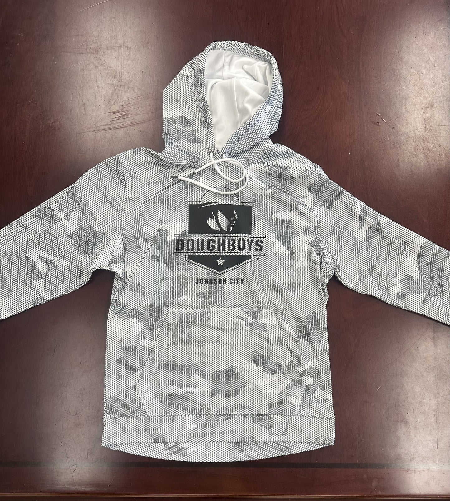 JC Doughboys White and Black Camo Hoodie