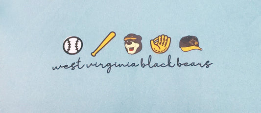 West Virginia Black Bears Youth Cali Blue Sunproof Hoodie-1