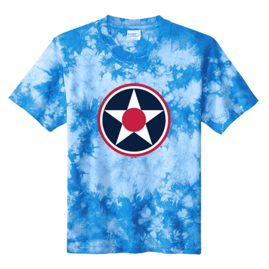 Youth Blue Tie-Dye Tee-0
