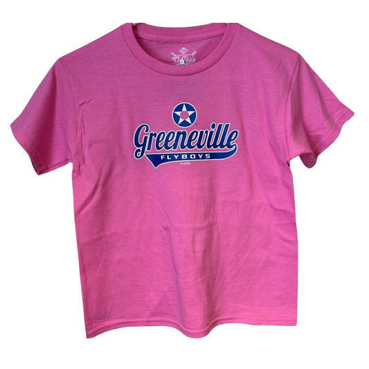 Flyboys Youth Pink Girls Tee-0