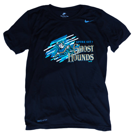 Spire City Ghost Hounds Nike Black 332 Dri-Fit Tee-0