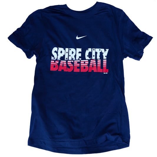 Spire City Ghost Hounds Nike Navy 4th of July Tee-0