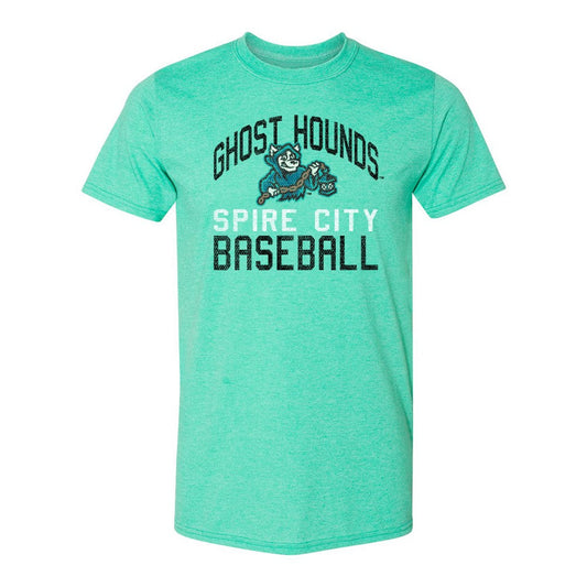 Spire City Ghost Hounds 108 Stitches Women's Mint Tee-0