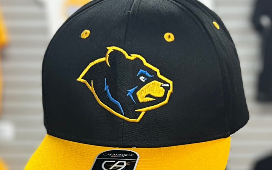 West Virginia Black Bears Alt. Logo Adjustable Hat-1