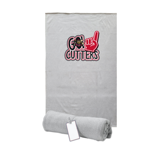 Williamsport Crosscutters Sweatshirt Throw - Blue or Gray-1