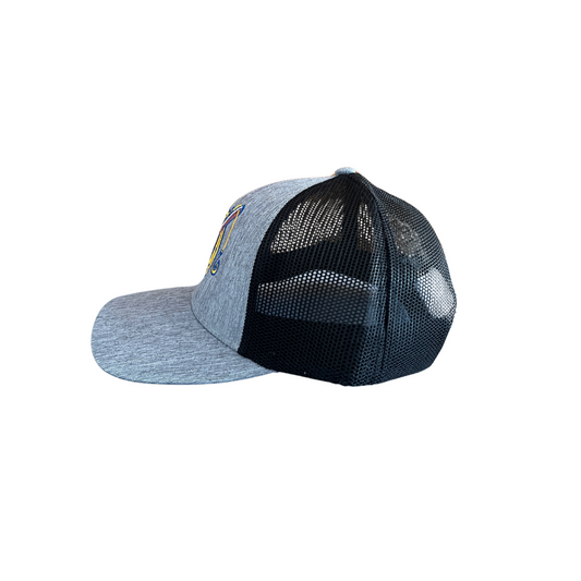 River Riders Hat Heather Gray and Black Tube Logo-1