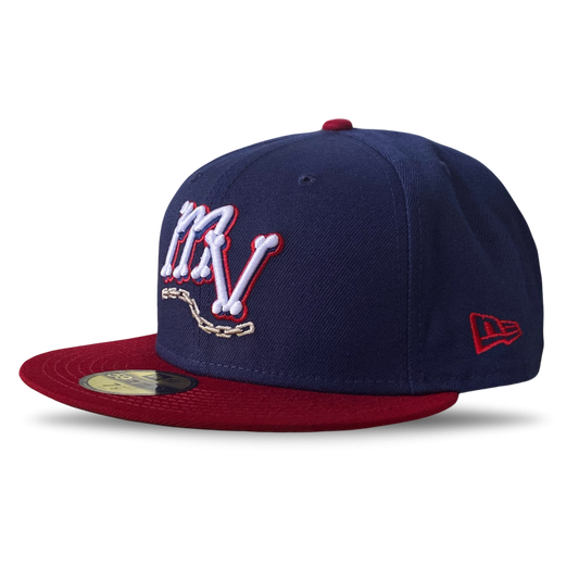 New Era Mahoning Valley Scrappers MV Fitted Hat-0