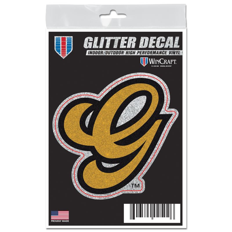 Trenton Goldens Glitter G Decal-0