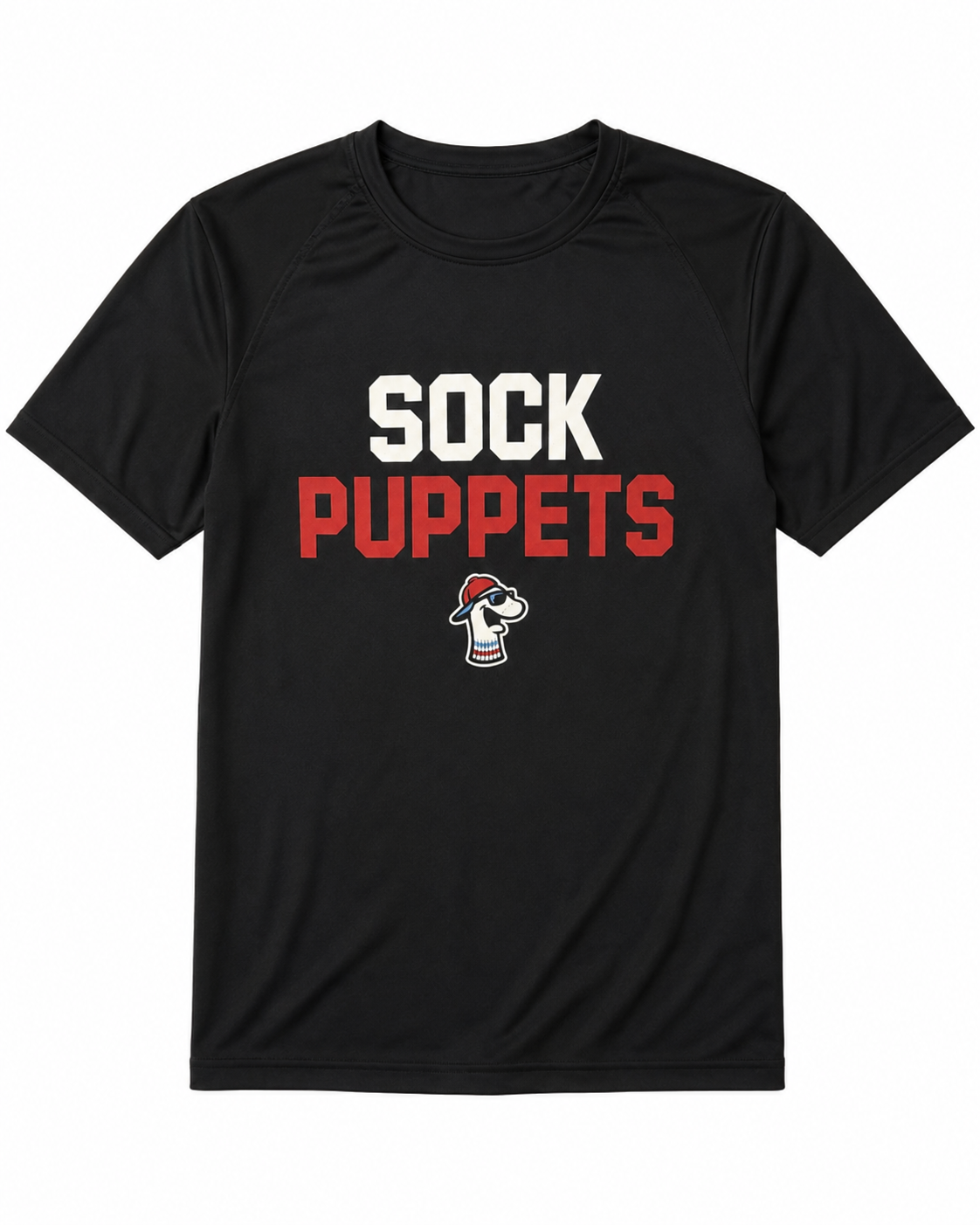 Sock Puppets Black Performance Tee