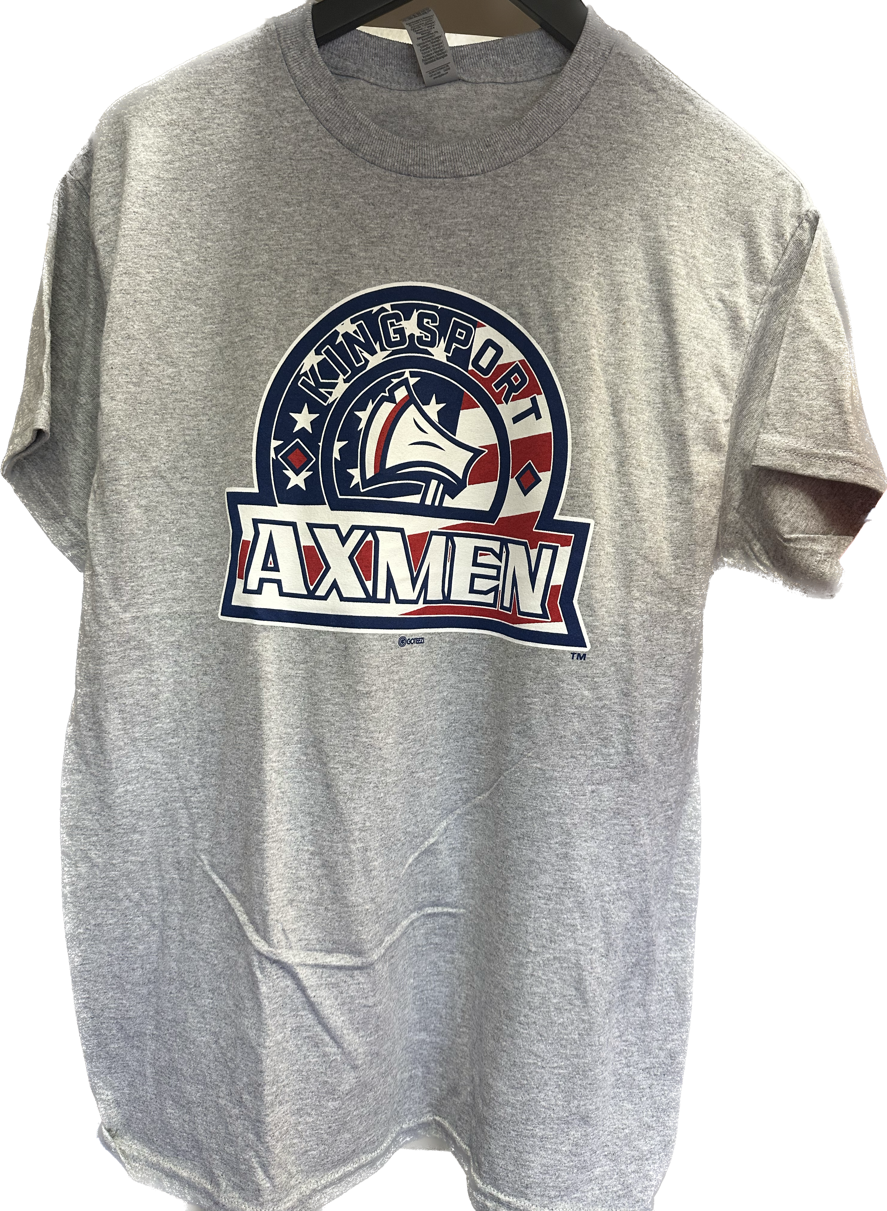 Kingsport Axmen Red, White and Blue Tee-0