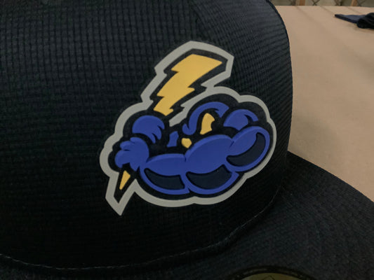 New Era 5950 Rubberized Cloudman Logo Cap-0