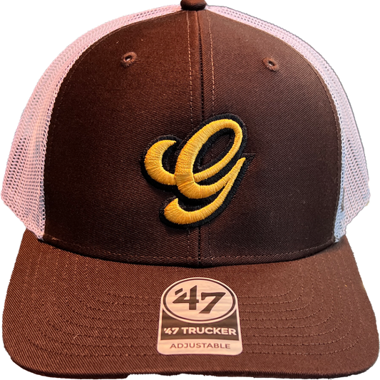 Trenton Goldens Brown 47 Brand Trucker-0