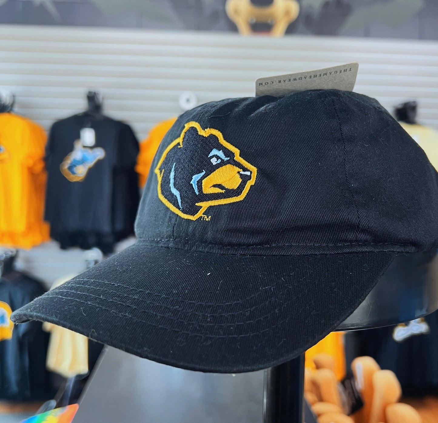 West Virginia Black Bears Youth Black Alt. Adj. Hat