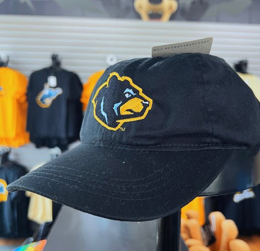 West Virginia Black Bears Youth Black Alt. Adj. Hat-1
